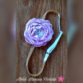 Faixa de Strass com Flor