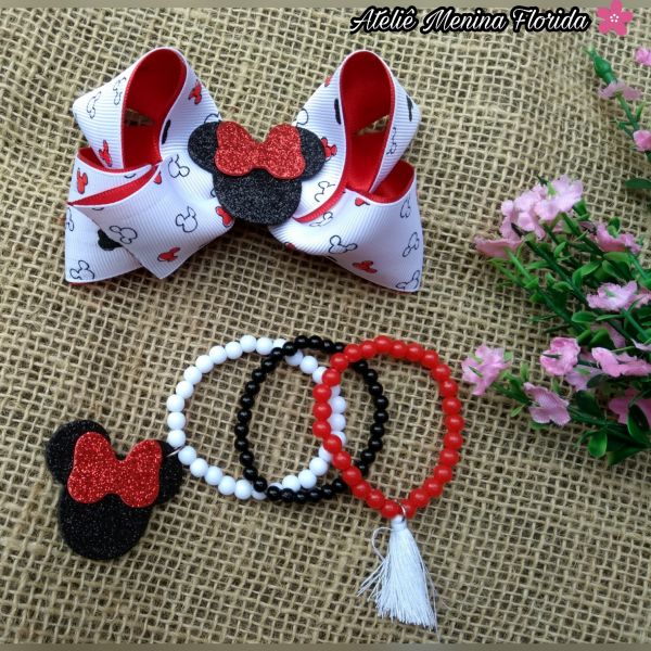 Kit de Pulseiras Minnie